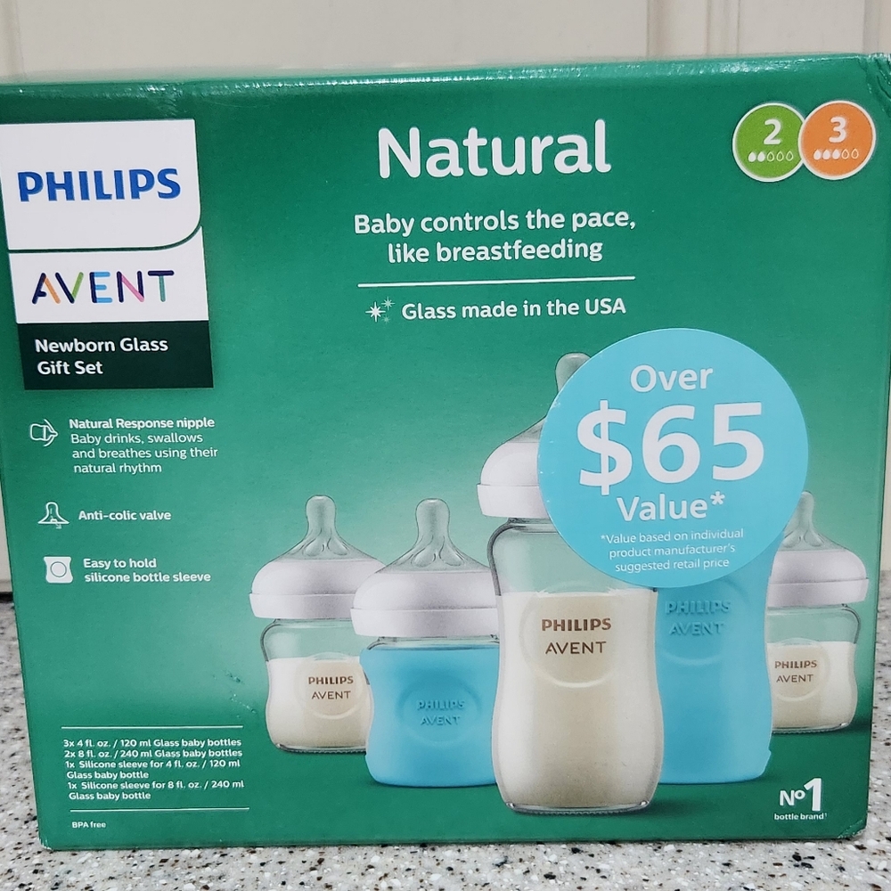 Philips Avent Natural Glass Bottle Set